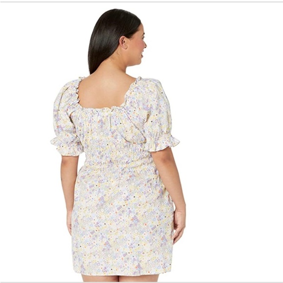 Levi's Women's Verenne Caitlyn Floral Cloud Dancer Cotton Mini Dress size XS new - Picture 3 of 7